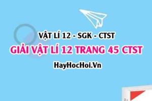 Giải Vật lí 12 trang 45 Chân trời sáng tạo SGK